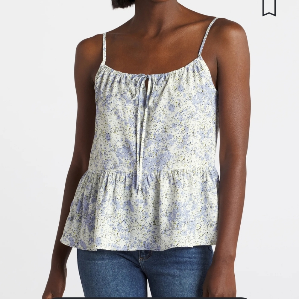 Scoop Neck Peplum-esque Cami